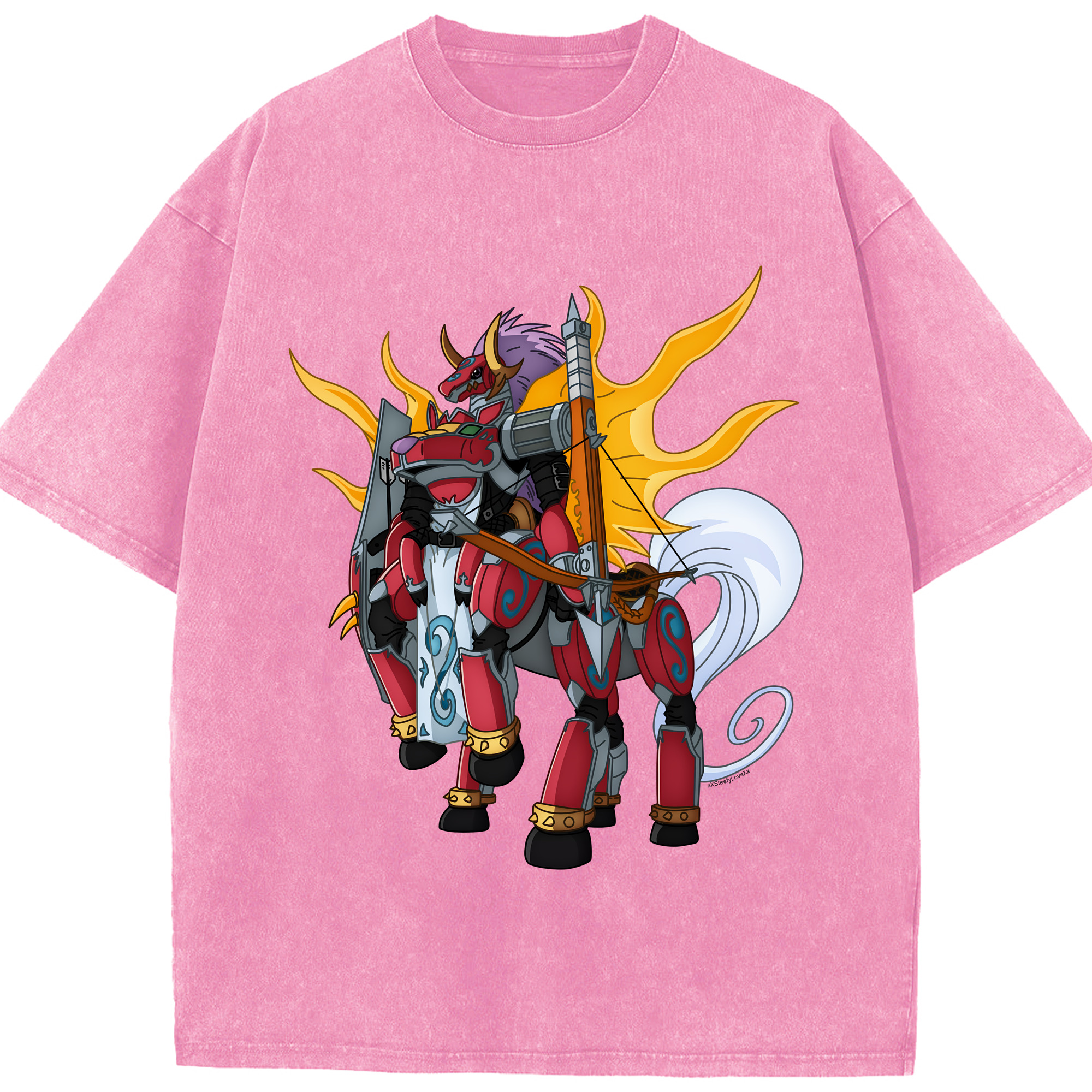 （画像用） Digimon デジタルモンスター/デジモン 綿100% ヴィンテージ風 半袖Tシャツ（フロントプリント）